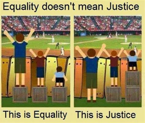 Equality Doesnt Mean Justicethis Is Equality This Is Justice 9gag