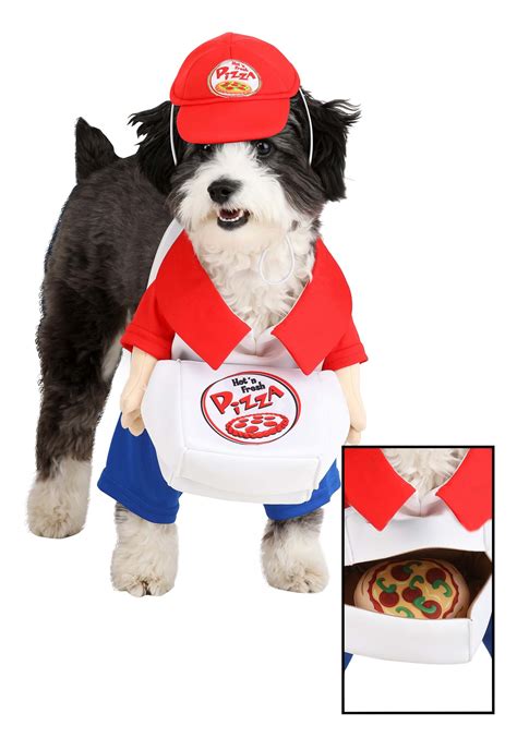 Pizza Delivery Dog Costume