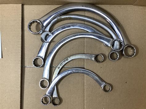 Lot Snap On Curved Wrenches Starter Wrenches