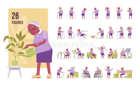 Black Grandmother Cane Stock Illustrations 401 Black Grandmother Cane