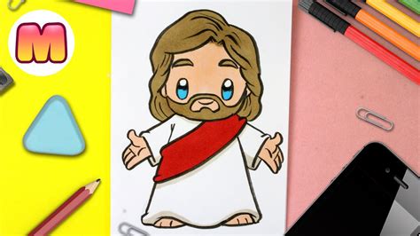 Como Dibujar A JesÚs De Nazaret Kawaii 💖 Dibujos De Navidad 💖 Cómo