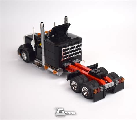 Lego Moc American Semi Truck By Thegbrix Rebrickable Build With Lego