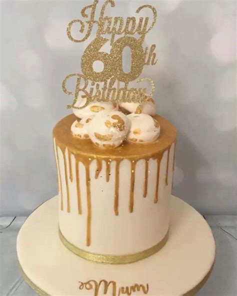 Here is a list of popular 60th birthday cakes to look at! 60th birthday drip cake in... - Cakes by Victoria NI