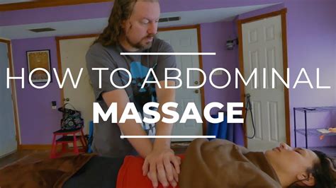 How To Abdominal Massage Youtube
