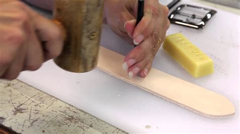If the belt is a fashion item, it will have a stitched hem/edge and perhaps a pattern on the belt. How to correctly punch holes in a leather belt length ...