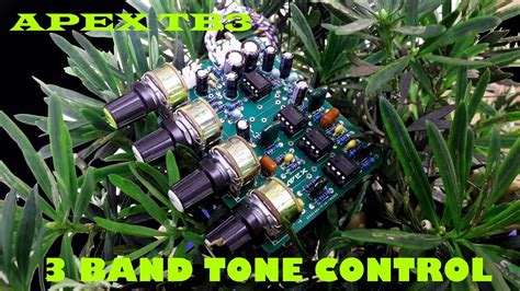 The bass control is nothing but a low pass electronic circuit which filters and allows only the specified low frequency signals to pass into the amplifier stage and. DIY Audio Amplifier APEX TB3| 3 Band Tone Control Circuit | Bass Mid Treble - YouTube