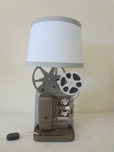 Repurposed Vintage Projector Lamp Movie Room Decor Lamp Projector Lamp