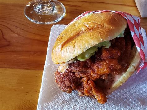 Find locations, hours, phone number, and order online. I ate Nashville-style Hot Chicken Sandwich : food