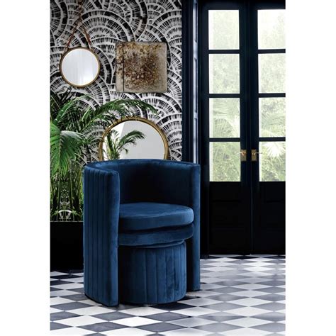 Chair and ottoman tufted arm chair chair armchair barrel chair living room chairs upholstery accent chairs chair and a half. Meridian Furniture Selena Velvet Accent Chair in Navy and ...