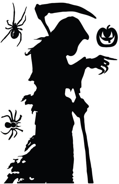 How Cool Easy And Customizable Window Clings Halloween Silhouettes