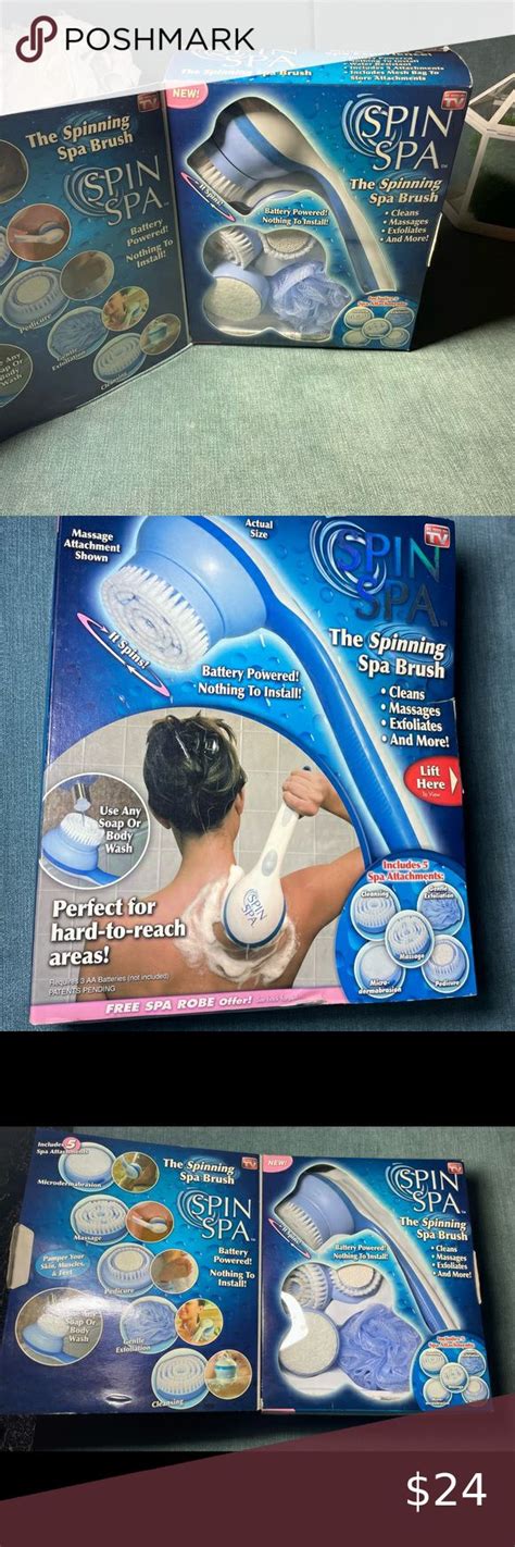 Spin Spa As Seen On Tv The Spinning Spa Brush Pamper Your Skin Muscles