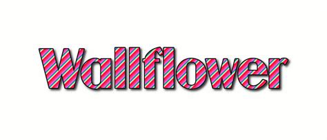 Wallflower Лого Бесплатный инструмент для дизайна имени от Flaming Text