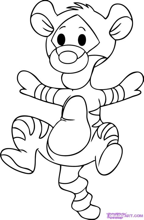 Step 6 How To Draw Baby Tigger