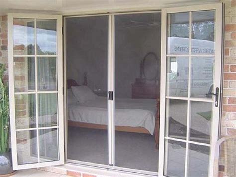 In all cases, however, a storm or screen door can swing over the exterior steps and landing. Retractable screen door for french doors | French doors ...