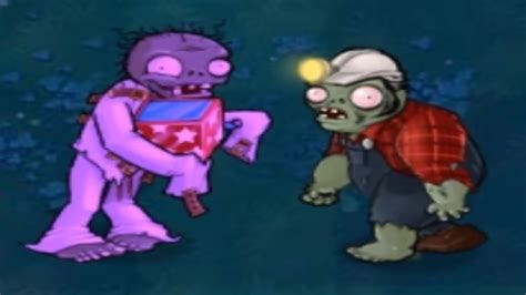 1 Jack In The Box Zombie Vs 1 Digger Zombie Fight Plants Vs Zombies