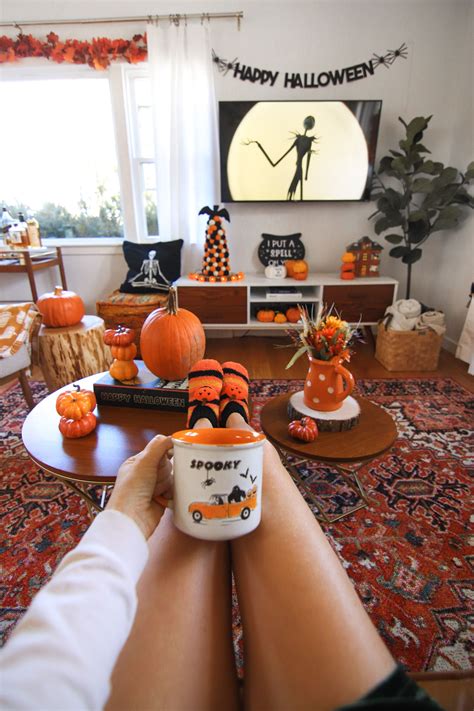 My Halloween Living Room Decor · Steffys Pros Cons Halloween Room