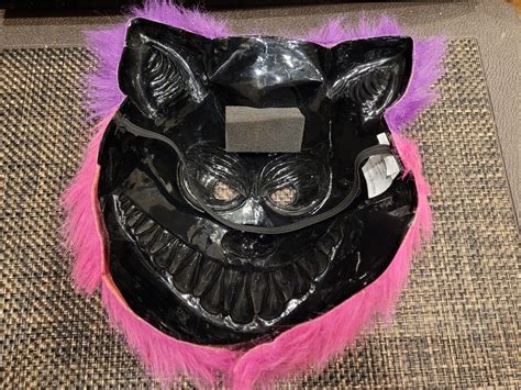 Target Cheshire Cat Smiling Alice In Wonderland Halloween Mask Pink Purple Ebay