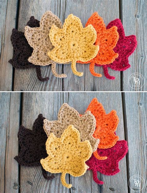 Free Crochet Patterns For Leaves You Can Use Any Yarn You Have At Hand