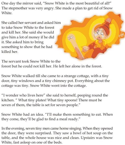 As a teaching tools for values education. Short story of snow white summary