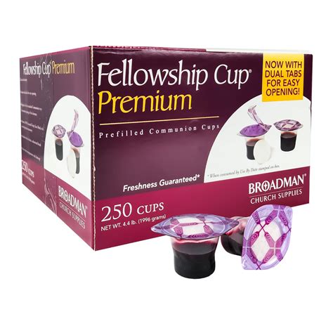 Fellowship Cup Premium Prefilled Communion Cups Wafer And Juice Sets