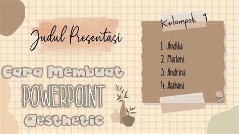 Contoh Template Ppt Aesthetic Imagesee