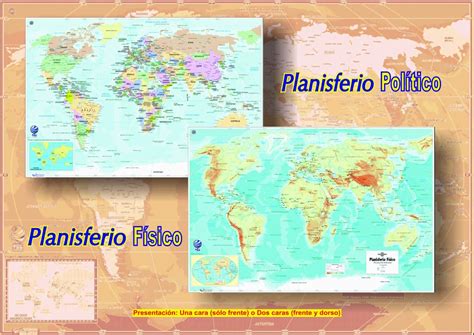 Planisferios Mapa Mundi Pol Ticos F Sicos Tem Ticos