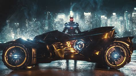 Batman With Batmobile Hd Superheroes 4k Wallpapers Images