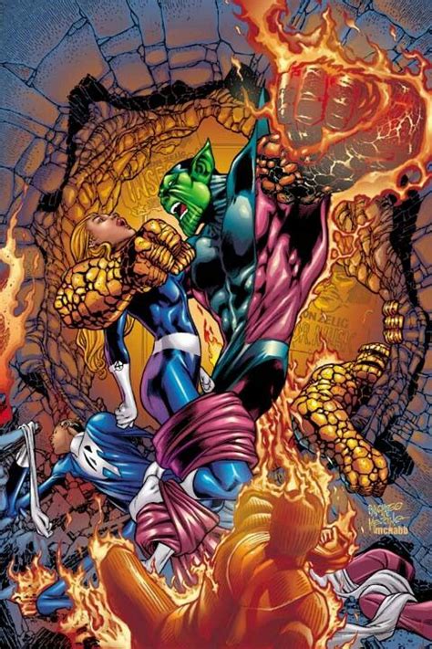 Super Skrull Vs Los 4 Fantásticos Marvel Vs Marvel Fan Art Marvel