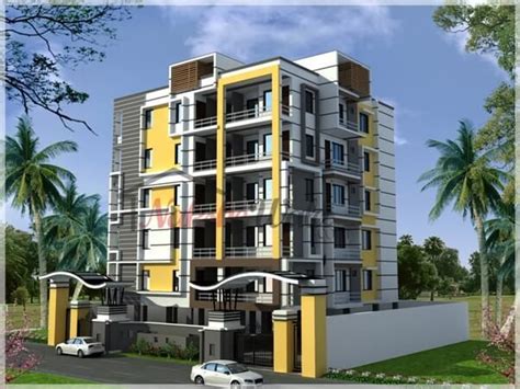 هزينه ارسال به عهده مشترى مى باشد. Multi Storey Residential Buildings | 3D Front Elevation ...