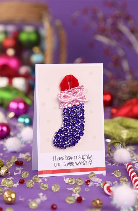 I Have Been Naughty Christmas Stocking Card