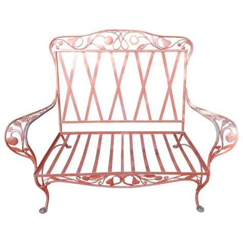 When we think of wrought iron we think of elegance, fine detail, and timelessness. Salterini Wrought Iron Ornate Loveseat, Della Robbia Pattern | Chairish