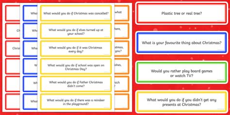 100 Christmas Circle Time Question Cards Teacher Made