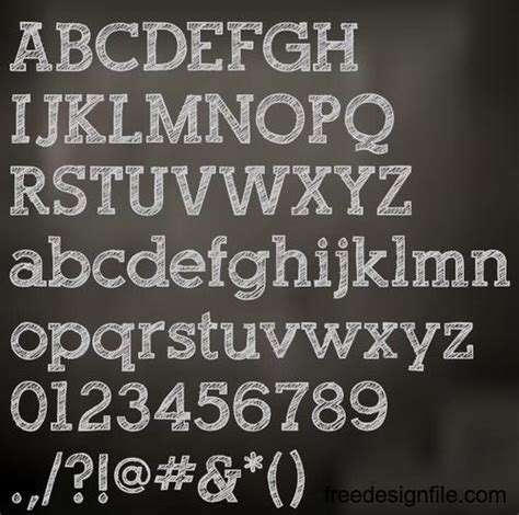 Etwas unklar ist, ob z. Chalk drawn alphabet font vector 01 free download