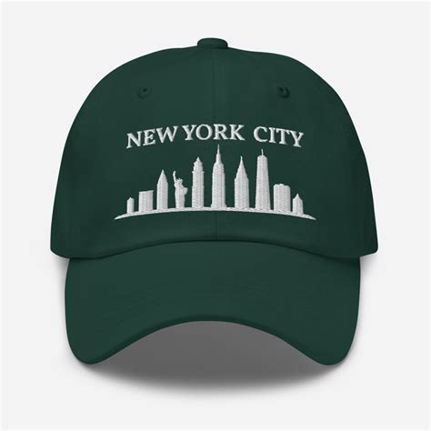 New York City Hat New York Skyline Hat Nyc Buildings Hat I Love New