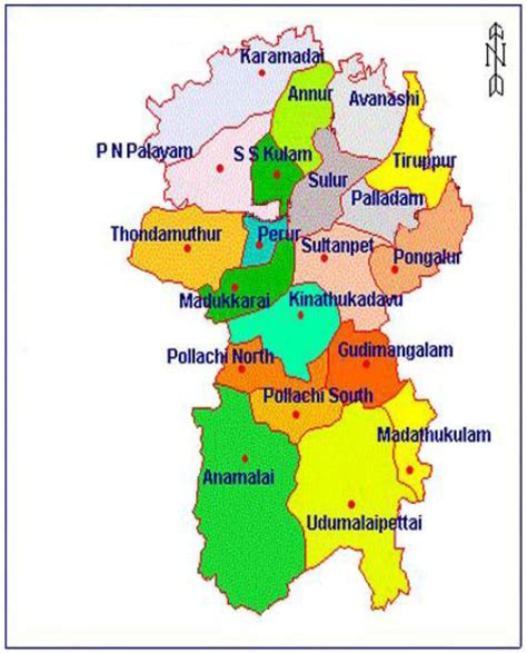 Coimbatore District Map