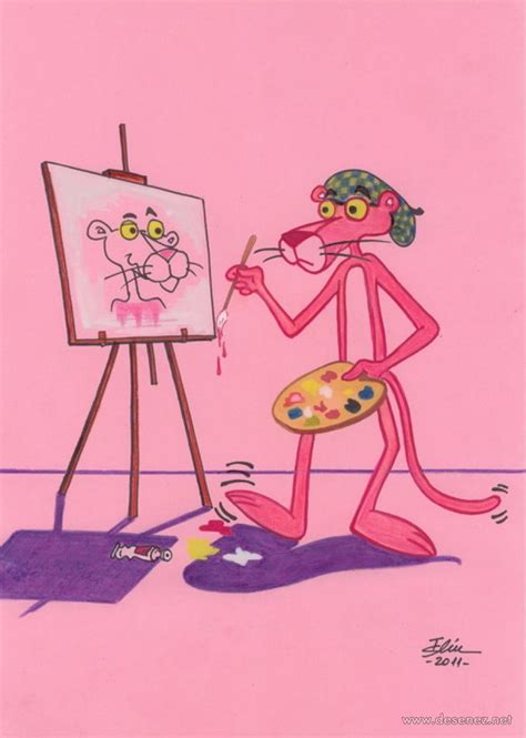 Pink Painter By Bogdan Calciu Pink Panther Cartoon Pink Panter Pink