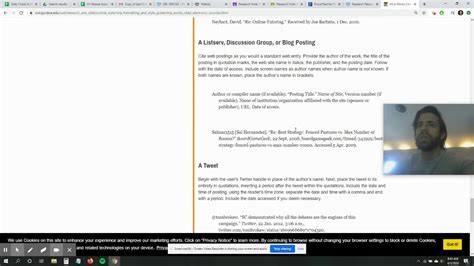 Check spelling or type a new query. Using Purdue OWL for MLA citations - YouTube