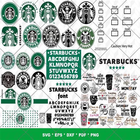 Drawing And Illustration Art And Collectibles Starbucks Coffee Logo Bundle