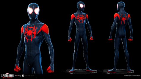 Artstation Spider Man Miles Morales Into The Spider Verse Suit