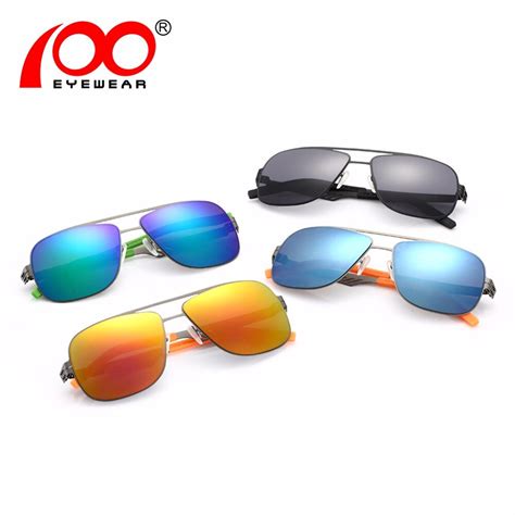 new design screwless classic rectangle sunglasses women men stainless steel uv400 mirrored sun