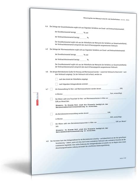 Die vorlagen eignet sich für die. Mietvertrag Einliegerwohnung: Muster als DOC & PDF