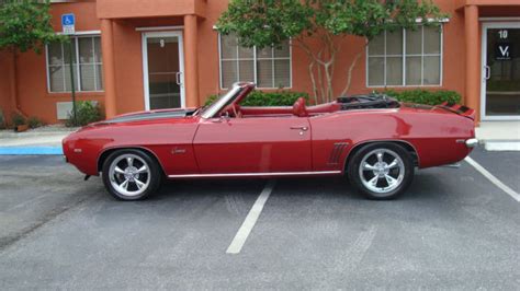 Gorgeous Red Red 1969 Camaro Convertible