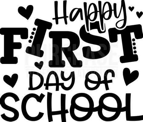 Happy First Day Of School Svg • Back To School Student Teachers T
