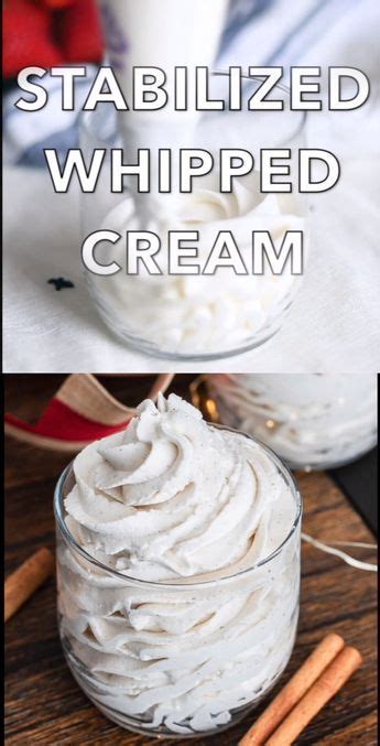 Make your desserts more exciting with flavored whipped cream. Stabilized Whip Cream | Recipe | Recipes with whipping ...