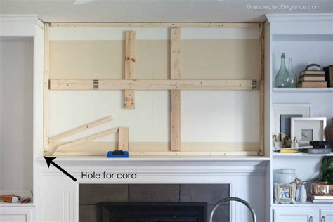 Check Out This Tutorial For Hiding The Tv Cords Above The Fireplace