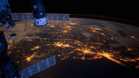 Night Europe From Space Wallpapers And Images Wallpapers Pictures