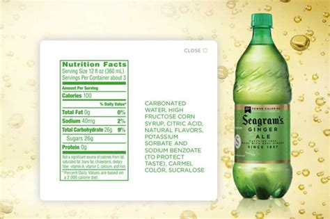 Seagram S Ginger Ale Nutrition Facts Besto Blog