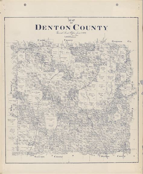 Map of Denton County - The Portal to Texas History