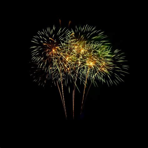 Colorful Fireworks On The Black Sky Stock Image Image Of Display