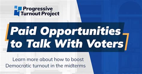 Learn More Paid Roles To Boost Dem Turnout · Progressive Turnout Project